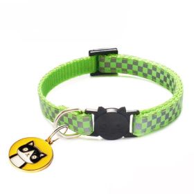 cat head pendant cat collar (Color: 22 200002984, size: 19-32CM)