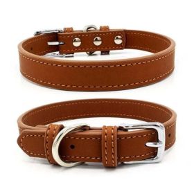 Comfortable Skin Feel Adjustable Dog Collar (Color: Style 1, size: 29-38cm)