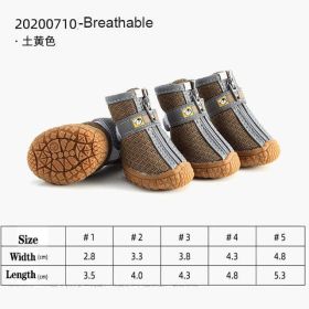 Wholesale 4pcs/set reflective waterproof dog shoes (Color: B, size: 2)