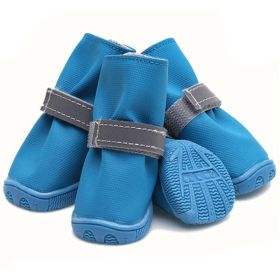Wholesale waterproof dog shoes (Color: Blue, size: M)