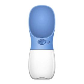 Wholesale pet dog cat water bottle portable (Color: Sea Blue, size: 350ml)