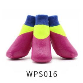 Wholesale non-slip waterproof winter cat and dog stockings boots (Color: WPS016, size: 6)