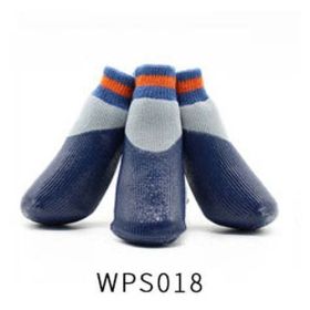 Wholesale non-slip waterproof winter cat and dog stockings boots (Color: WPS018, size: 2)