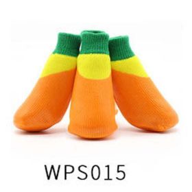 Wholesale non-slip waterproof winter cat and dog stockings boots (Color: WPS015, size: 6)