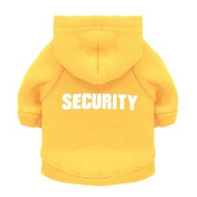 pet cat jacket to keep warm (Color: Yellow, size: L)