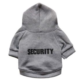 pet cat jacket to keep warm (Color: Grey Security, size: XS)