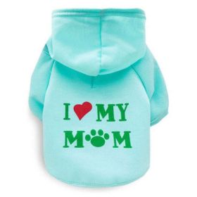 pet cat jacket to keep warm (Color: MOM Mint, size: M)