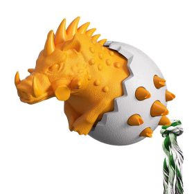 Dog chewing and tear-resistant toothbrush dog toy (Color: Orange, shape: TPE)