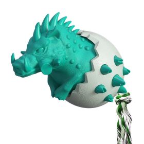 Dog chewing and tear-resistant toothbrush dog toy (Color: lake blue, shape: TPE)