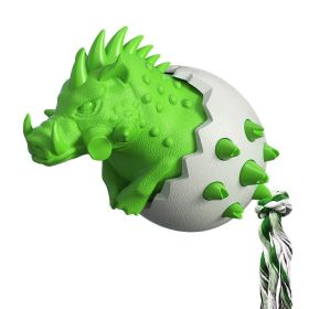 Dog chewing and tear-resistant toothbrush dog toy (Color: Green, shape: TPE)