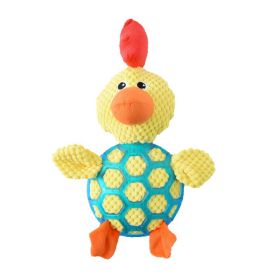 Dog Voice Plush Toys Bite Resistant Rubber Animal Toys (Color: little yellow duck, shape: plush)
