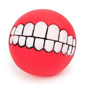 Funny Silicone Pet Dog Toys (Color: Red)