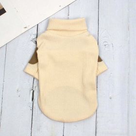 Dog cotton bottoming shirt vest (Color: White, size: M)
