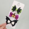 Wholesale halloween bow with cartoon hairpin