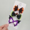 Wholesale halloween bow with cartoon hairpin