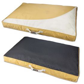 Dog Helios Â® 'Immortal-Trek' Waterproof Rectangular Travel Dog Bed (Color: Yellow)