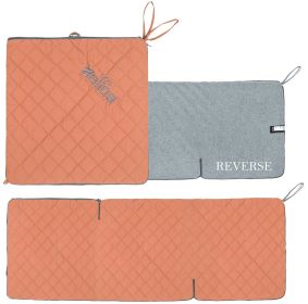 Dog Helios Â® 'Boulder-Trek' 3-in-1 Expandable Surface Outdoor Travel Camping Dog Mat (Color: Orange)