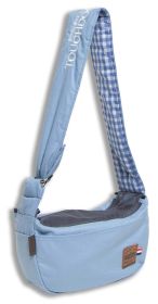 Touchdog Â® 'Toga-Bark' Over-The-Shoulder Hands-Free Pet Carrier (Color: Blue)