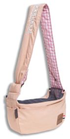 Touchdog Â® 'Toga-Bark' Over-The-Shoulder Hands-Free Pet Carrier (Color: Peach)