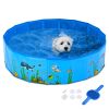 pet pool,Foldable Dog Pet Bath Pool Collapsible Dog Pet Pool Bathing Tub Kiddie Pool for Dogs Cats and Kids