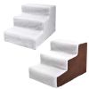 3 Steps Pet Stairs for Dogs and Cats - beige