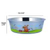 Multi Print Stainless Steel Dog Bowl By Boomer N Chaser-Set of 4